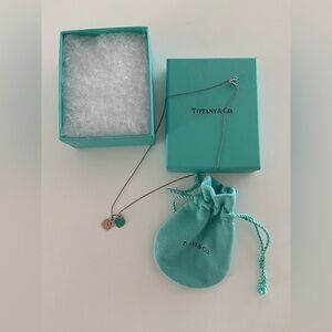 Tiffany mini heart tag necklace